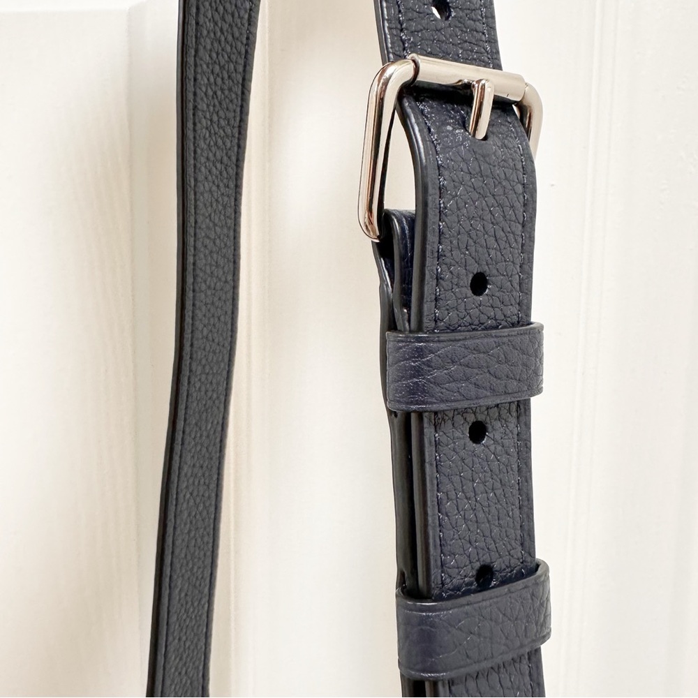 Coach Remi Saddle Bag Midnight Pebble Leather Daisy Appliqué - Picture 12 of 16